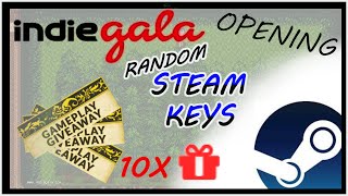 How to Get Steam Games for FREE  IndieGala oppening 10 KEYS  FEBRUARY 2022 Feudalife Challenges [upl. by Gadmon474]