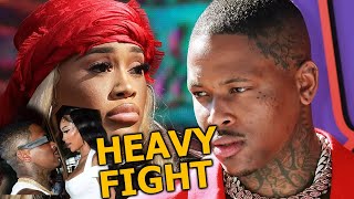 YG and Saweetie Extreme Fight and Cops Immediately Took Action [upl. by Anaidirib]