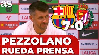 PEZZOLANO RUEDA DE PRENSA  FC BARCELONA 7  REAL VALLADOLID 0 [upl. by Tiraj224]