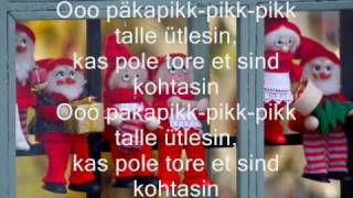 Valged Jõulud  Päkapikk with lyrics [upl. by Rafaelof288]