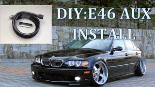 DIY BMW E46 AUX INSTALL [upl. by Icak]