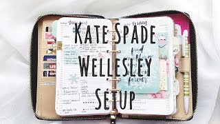 Kate Spade Wellesley Planner Setup Fall 2015 [upl. by Ynner542]