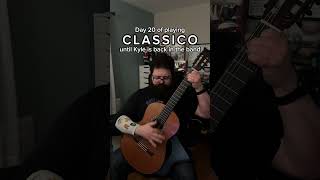 Classico pt 2  Day 20  shorts classicalguitar tenaciousd classico classicalguitarist guitar [upl. by Ardnoek168]