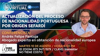 Actualización del proceso de nacionalidad portuguesa por origen sefardí [upl. by Myrta234]