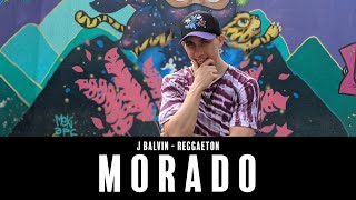 Morado  J Balvin  Baile de Reggaeton [upl. by Haleak344]