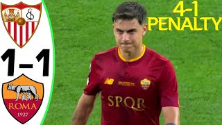 Sevilla vs Roma 11 41  All Goals and Highlights 31052023 Final 🏆 PENALTY [upl. by Roer]