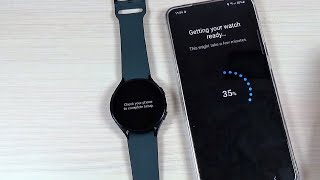 How to Pair Connect Samsung Galaxy Watch 4 with a Phone [upl. by Aisatsan]