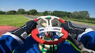 Driver POV of Rotax Max Senior karting practice at Whilton Mill [upl. by Ardeid]