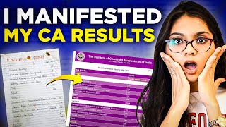 How I manifested my EXACT CA Results🤯  With Proof  Unbelievable 💯  Surbhigandhi99 [upl. by Ailsa761]