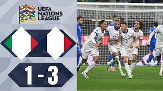 Italia  Francia 13 Highlights  Lega delle Nazioni  20242025 [upl. by Yurt]