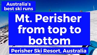 Perisher Skiing Spring 2020  Mt Perisher top to bottombeing overtaken by epic snowboarding 😂 [upl. by Laband]