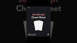 MASTER Your JavaScript Skills with THIS Cheat Sheet feedshorts coding javascriptdev javascript [upl. by Renee]