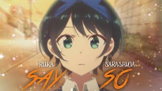 Rent A Girlfriend  Ruka Sarashina 『Say So』 Manga Visuals [upl. by Tasia]