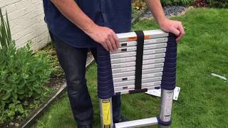 Xtend amp Climb Professional PROSERIES Model 930p Telescopic Ladder 13 Tread 3 8m Review [upl. by Renba]