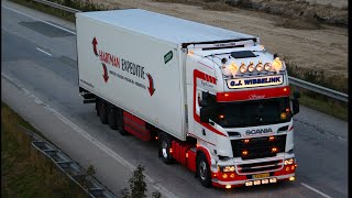 Truckspotting at Puttgarden🇩🇪🇩🇰  Wibbelink Gerbuvet Dierks and more  Horns and Lights  Part 1 [upl. by Tadich]