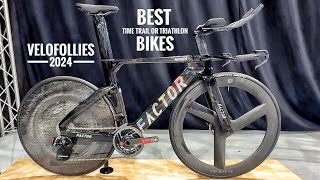 NEW Top 10 Best Time trial  Triathlon Bikes for 2024  Velofollies 2024 Kortrijk [upl. by Landau]