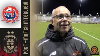 AFC Fylde vs Tamworth FC Post Match Interview [upl. by Dirfliw]