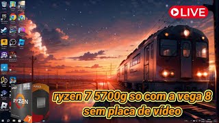 testando ryzen 7 5700g sem placa de vídeo em live  vega 8  pes17  realmente evil revelations 2 [upl. by Ezeerb]