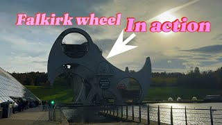 The Incredible Falkirk Wheel In ACTION The Worlds Only Rotating Boat Lift [upl. by Odranar99]