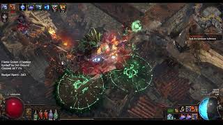 POE 324 Flame Golem of Meteor  T17s Down  Attempt Ubers Soon [upl. by Olyhs481]