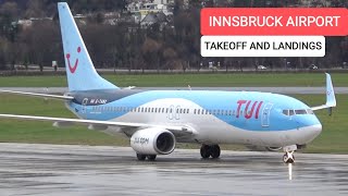 Winter Traffic at Innsbruck Airport [upl. by Eniffit947]