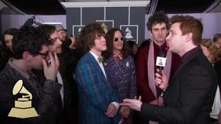 MGMT on the GRAMMY Red Carpet  GRAMMYs [upl. by Tuppeny404]