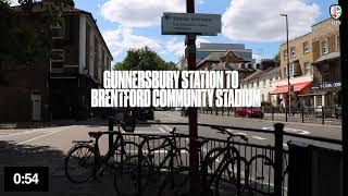 Gunnersbury Station to the Brentford Community Stadium [upl. by Erdnaed]