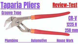 Taparia plier review  Water pump plier  Plumber plier  Adjustable plier [upl. by Annawad]