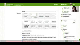 Configurando Rubrica de Avaliação no Moodle [upl. by Babette959]