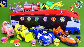 LOTS of Paw Patrol The Movie Toys Marshalls Transforming City Fire Truck Paw Patroller Vehicles [upl. by Procter]