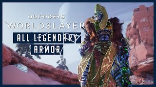 Outriders Worldslayer  All Legendary Armor [upl. by Asaret]