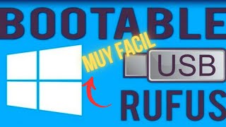 APRENDE FACIL✅CREAR USB BOOTEABLE CON RUFUS PARA INSTALAR WINDOWS 10 En 5 Minutos [upl. by Devaj458]