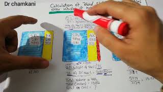 Renal system 18  Calculation of fluid shifts and osmolarities after infusion of hypertonic saline [upl. by Nodnol]