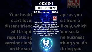 Gemini Horoscope 20 Nov Zodiac  Astrology amp Prediction of the Day  shorts Rashifal horoscope [upl. by Chace626]