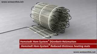 Fliesenheizung DünnbettHeizmatten Elektrische Fußbodenheizung Weissenfels [upl. by Thamos21]