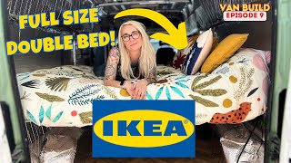 Fitting an IKEA Double Bed in our Campervan  Peugeot Boxer Van Conversion [upl. by Devinne262]