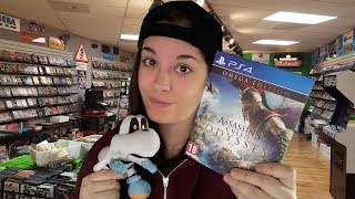 ASMR Español Game Store Roleplay AC Odyssey Tienda de Videojuegos [upl. by Melquist]