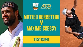 Maxime Cressy vs Matteo Berrettini Highlights  Rolex MonteCarlo Masters 2023 [upl. by Petr443]