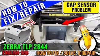 How to Fix GAP Sensor Problem  Zebra TLP 2844 [upl. by Marchese352]