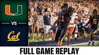 Miami vs Cal Full Game Replay  2024 ACC Football [upl. by Yerffej]