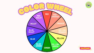 COLOR WHEELKids LearningPrimary ColorsSecondary ColorsTertiary ColorsLearning ColorEducational [upl. by Schurman]