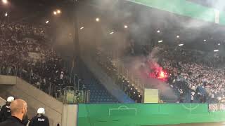 Hansa Rostock  Hertha BSC 14082017 Pyro [upl. by Montagu]