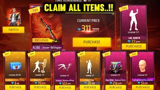 Mystery Shop 90 Discount Event  Claim all items in Mystery Shop Free Fire New Event Ff new Event [upl. by Anaimad103]