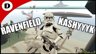 KASHYYYK BEACH DEFENSE  Ravenfield Star Wars Mod [upl. by Nealson]