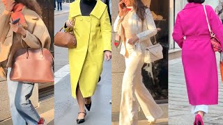 MILAN STREET FASHION 2024☀️EARLY SPRING 2024 FASHION TRENDS 🇮🇹ITALIAN STYLE SPRING LOOKS [upl. by Pozzy177]