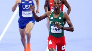 Ethiopian athlete falls and knocks himself out during 3000m Steeplechase at Paris 2024 Olympics [upl. by Estelle580]