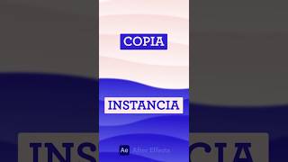 After Effects Copia vs Instancia aftereffects ediciondigital [upl. by Alue]