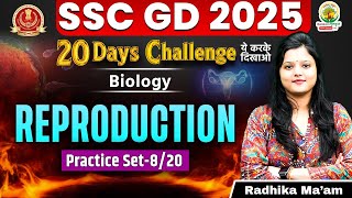 Reproduction Biology  SSC GD 20 Days Challenge  SSC GD 2025  Science by Radhika Mam [upl. by Kaleena]