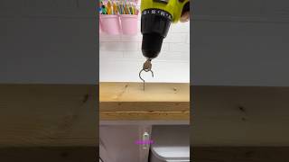 Fastest Way To Install Metal Hook in Wood shorts viral hook linalidiy ryobi [upl. by Fleischer217]