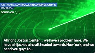 FAA recordings from morning of Sept 11 reveal moments air traffic controllers realized hijacking [upl. by Pitarys688]